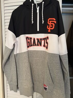 San Francisco Giants Colorblock Hoodie - Black/White/Grey - New Era Brand